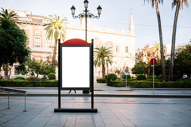 Dark violet information Sign on white background
