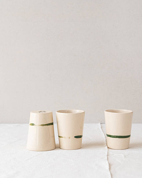 istock Handmade stoneware ceramic coffee and espresso cups 2245290726