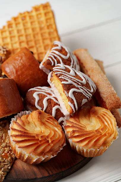 istock Assorted pastries and sweets arranged on a wooden platter during a food gathering 2245292491