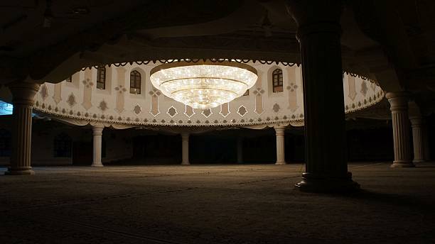 istock Elegant interior hall with chandelier 2245300252