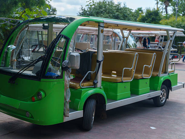 istock Electric Shuttle for Tourists in Park Environment 2245328078