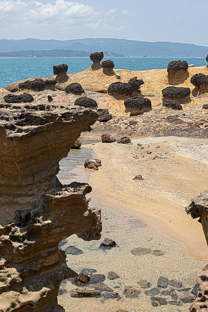 istock Natural rock formation at Yehliu Geopark, Taiwan. 2245331246