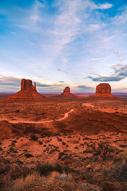 istock Iconic red rock formations of Monument Valley, Utah-Arizona border 2245331810