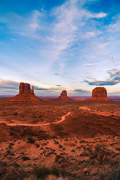 Iconic red rock formations of Monument Valley, Utah-Arizona border