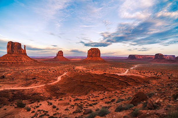istock Iconic red rock formations of Monument Valley, Utah-Arizona border 2245331845