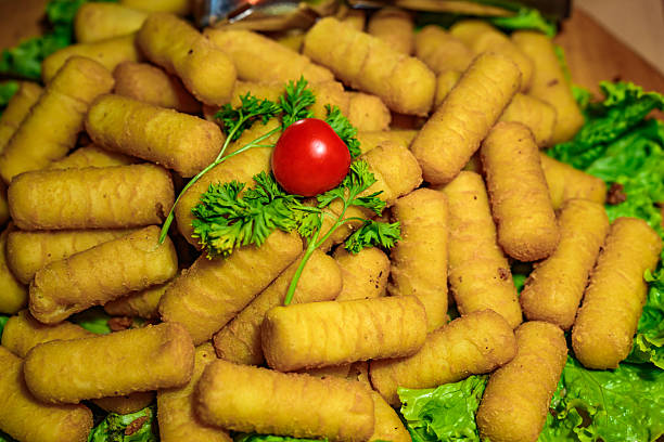 Potato croquettes fried with parsley