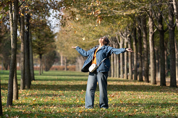 istock Beautiful tourist in Istanbul park on a fall day 2245358134