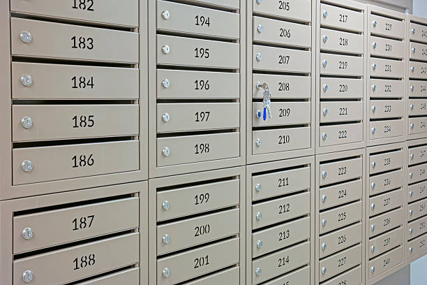 istock Keys and Mailboxes in the Newly Built Apartment Building 2245368086