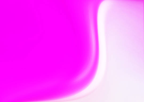 Vivid pink and soft white gradient creates a smooth abstract background featuring a curved arc and gentle glow. Ideal for modern designs, tech visuals, and feminine branding seeking a vibrant mood.