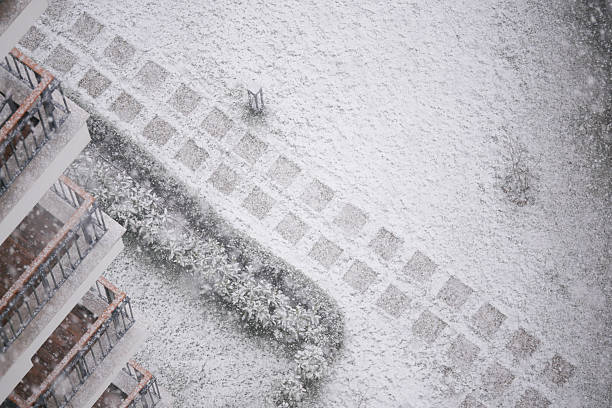 istock Snow covers parks and paths in the city this winter 2245385874
