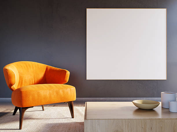 istock Large luxury modern bright interiors Living room mockup illustration 3D rendering image 2245391021