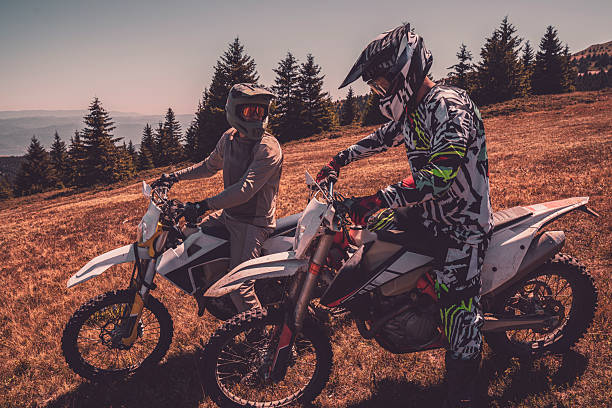 istock Two friends on a motocross adventure 2245395836