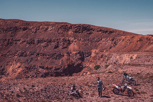 istock Two friends on a motocross adventure 2245395986