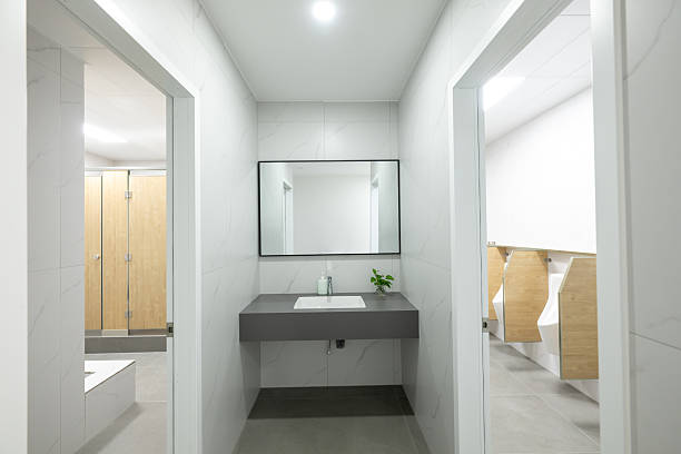istock Public restroom of the office building 2245401654