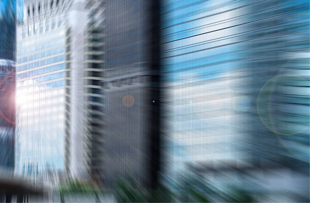 istock Blurred radial lines of Urban architectural 2245411992