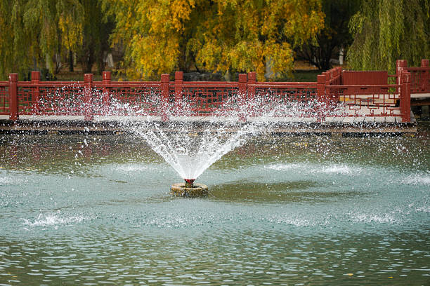 public park and fountain
