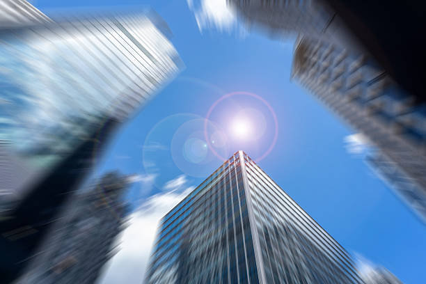 istock Blurred radial lines of Urban architectural 2245416263
