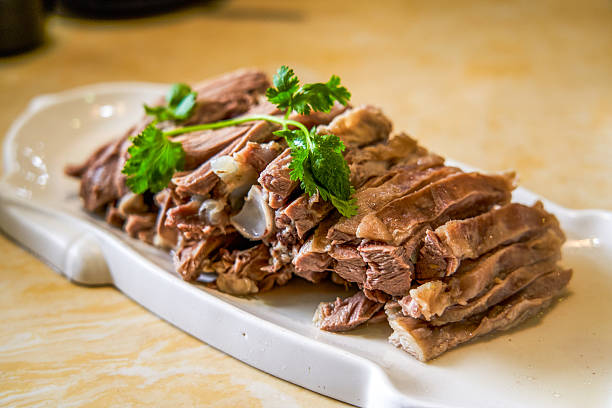 istock Delicious and flavorful hand-pulled mutton from Northwest China 2245419722