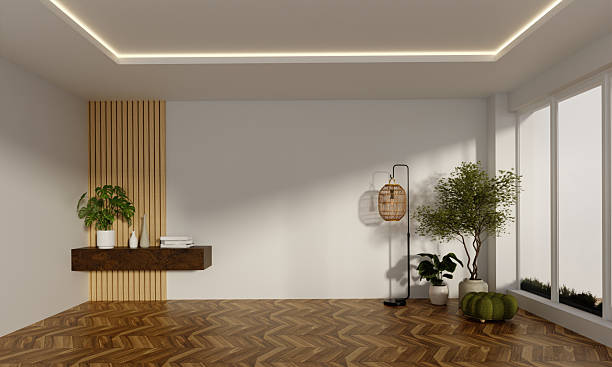 istock Interior design wellness with elegant simplicity and natural textures. 3D render illustration 2245420588