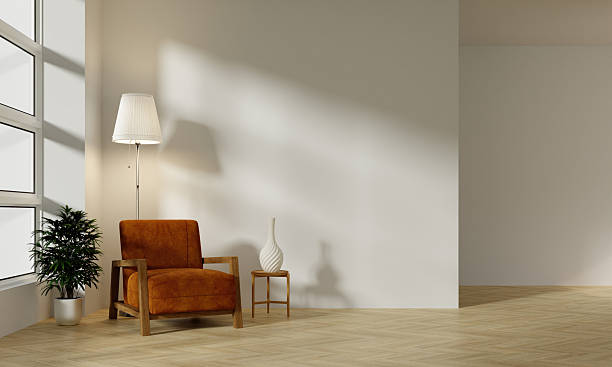 istock Interior design tranquility in a cozy living room space. 3D render illustration 2245420592