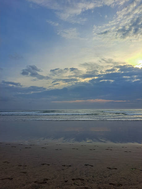 istock Cloudy Day at Seminyak Beach, Bali – Peaceful Coastal Landscape without Sunset 2245421291