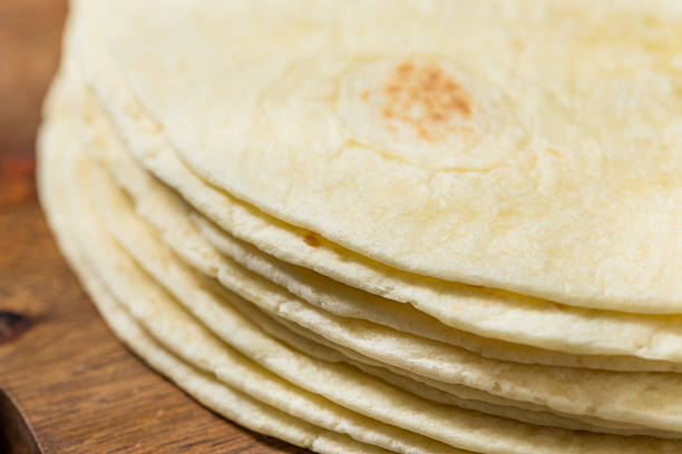 istock Organic Homemade White Flour Tortillas 2245422005