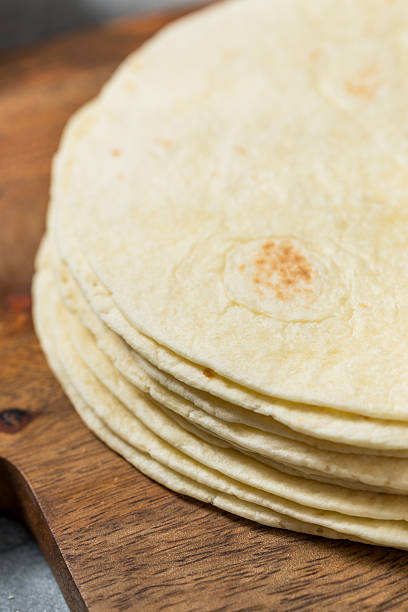istock Organic Homemade White Flour Tortillas 2245422061