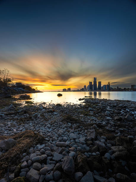 istock Detroit - Skyline at Dusk 2245422127
