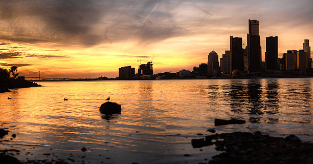 istock Detroit - Skyline at Dusk 2245422131