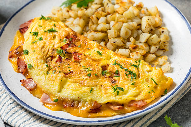 istock Homemade Ham and Cheese Omelette 2245422332