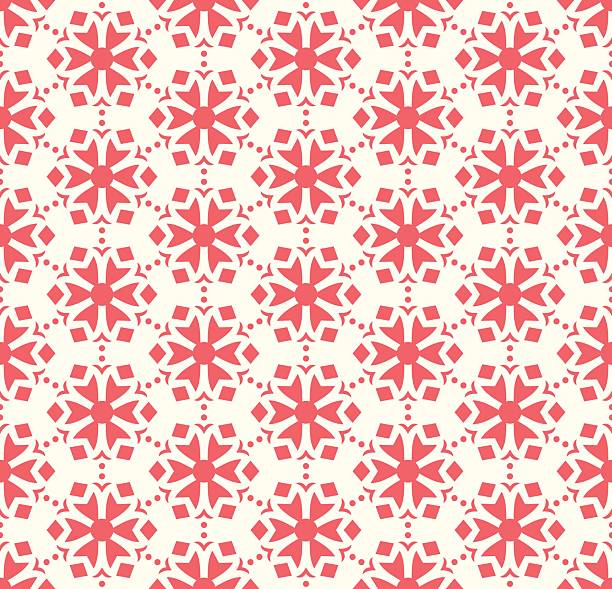 istock Charming Floral Lattice Pattern Ornamental Backdrop with Abstract Flower Motifs Graphic 2245434700
