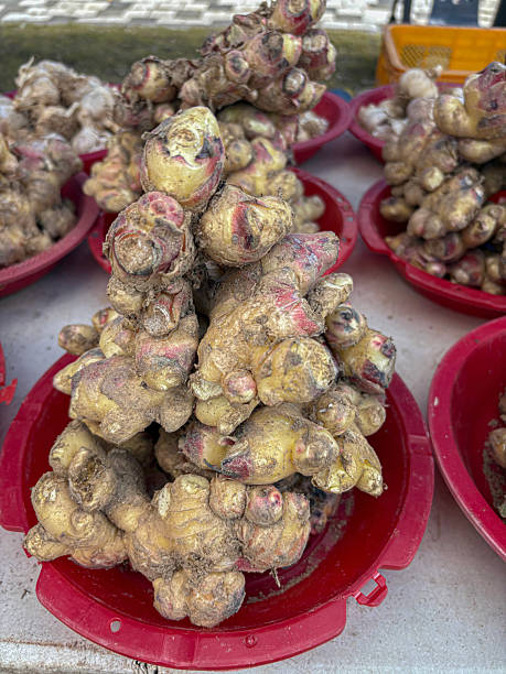 istock Ginger roots at the market 2245441140