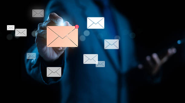 istock Businessman touching glowing email icon with new message notification, representing digital communication, online marketing, and modern business connection technology. 2245446638