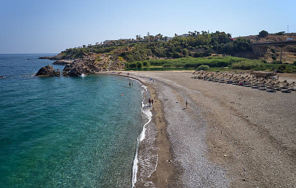 istock Aerial view on Geropotamos pebblebeach on Crete, Greece. 2245449771