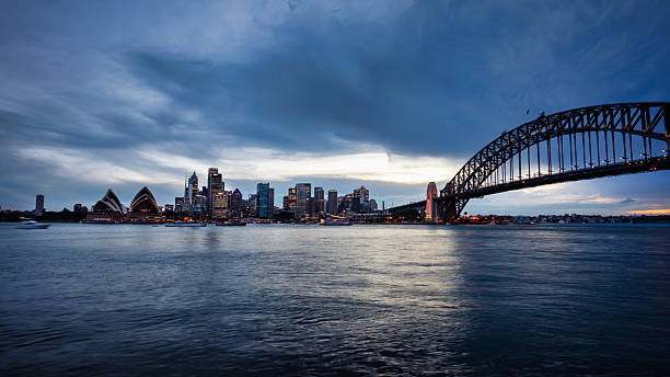 istock Sydney Skyline and Harbour Bridge at Twilight Australia 2245453287