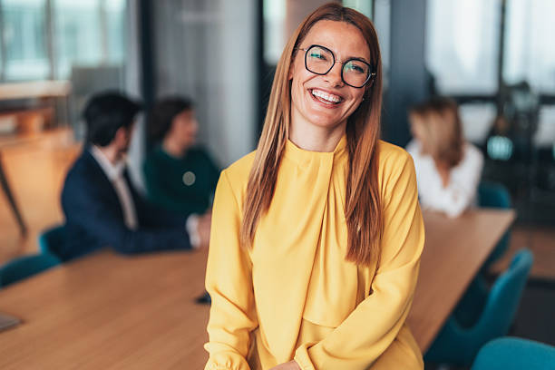 istock Confident businesswoman in modern office 2245460647