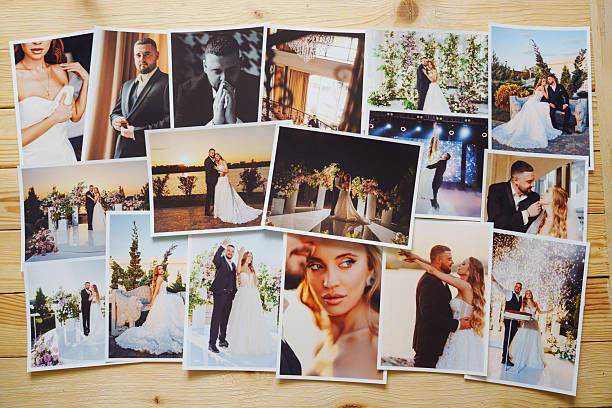 istock Beautiful printed wedding photos. 2245462305