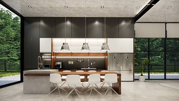 istock Modern Open Plan Office Space With Tables, Office Chairs, Creeper Plants And Manager Room. 2245476765