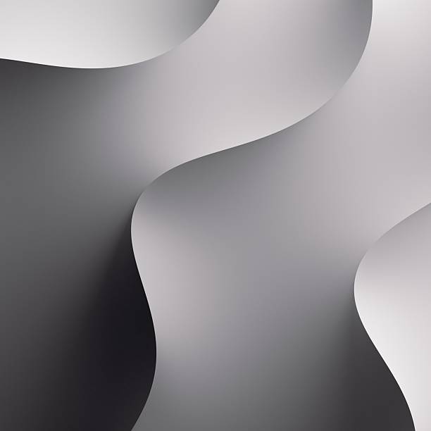 Abstract 3D rendering of smooth curved shapes with soft shadows. Minimalist monochrome composition with elegant light and shadow interplay.