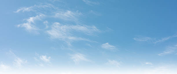 istock Summer blue sky cloud gradient light white background. Beauty clear cloudy in sunshine calm bright winter air bacground. Gloomy spring cyan landscape nature day horizon skyline view space 2245479675