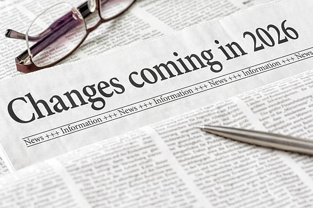 istock A newspaper with the headline Changes coming in 2026 2245484563