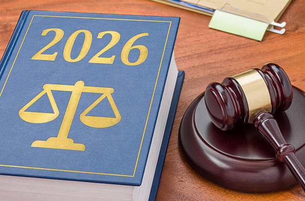 istock Law book with a gavel - 2026 2245484938