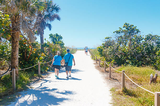 istock Couples walking to the beach on Pine Island Florida 2245485031