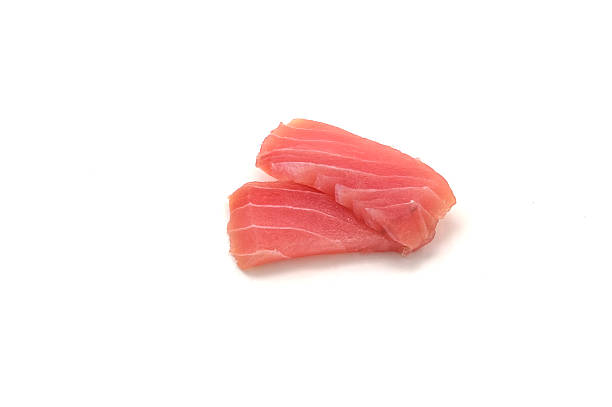 istock Sashimi made from tuna on a white background. Japanese style food. 2245492276
