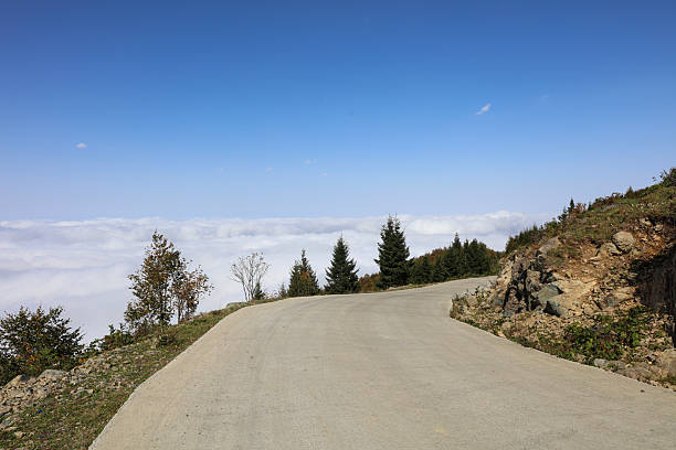View from mountains above the clouds