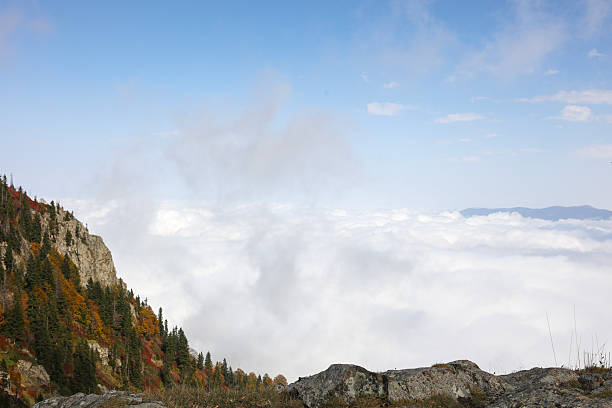 Beautiful cloudscape formation as seen from Giresun, Turkey