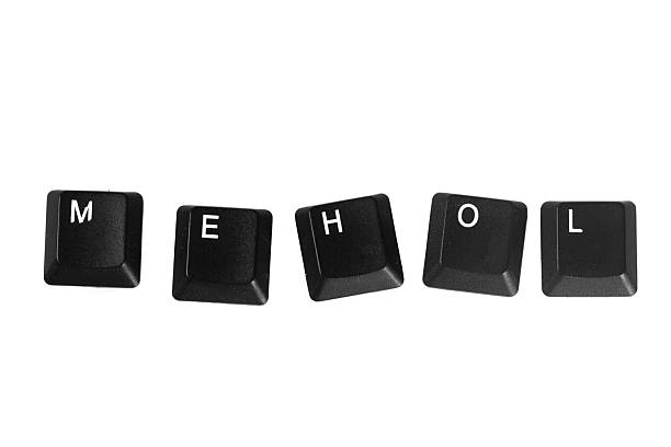 Black keys show letters M, E, H, O, and L, creatively arranged for a design concept.