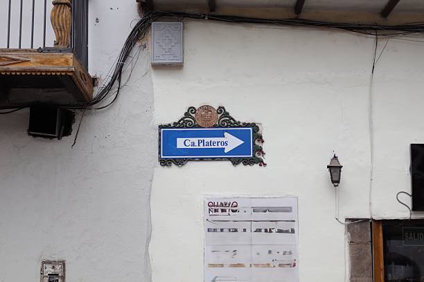 istock beautiful street names in Cusco 2245501323