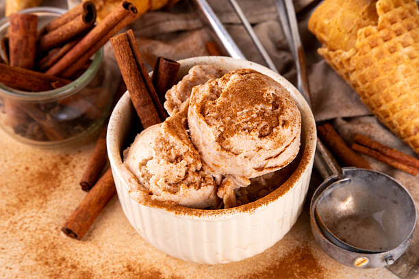 istock Homemade cinnamon spiced ice cream 2245504201