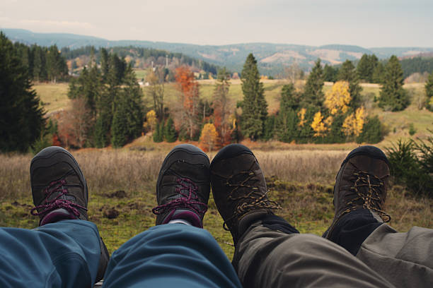 Hiker Relaxing in the Nature